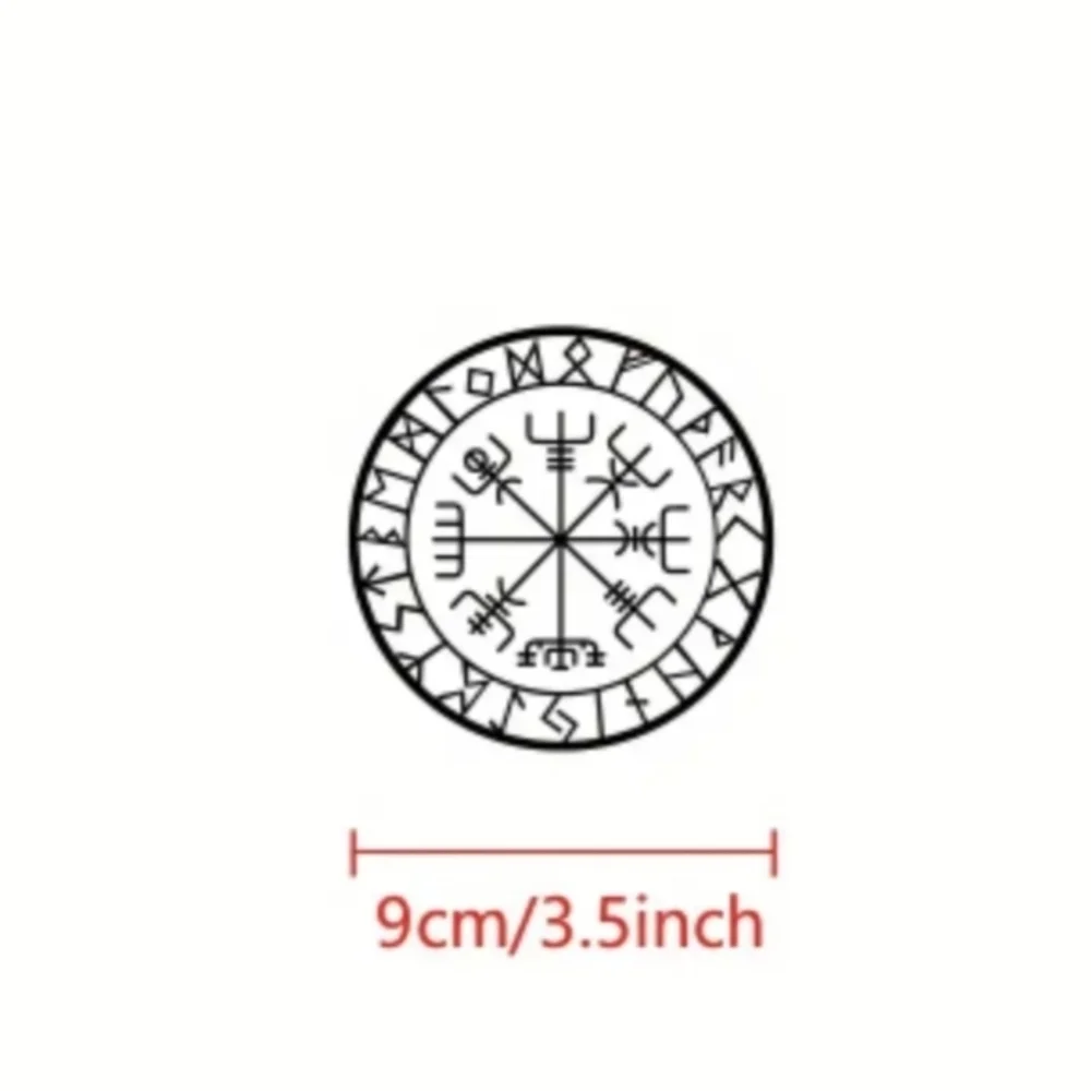 Decal for Car or Home Compass/Vegisvir  Waterproof Removable